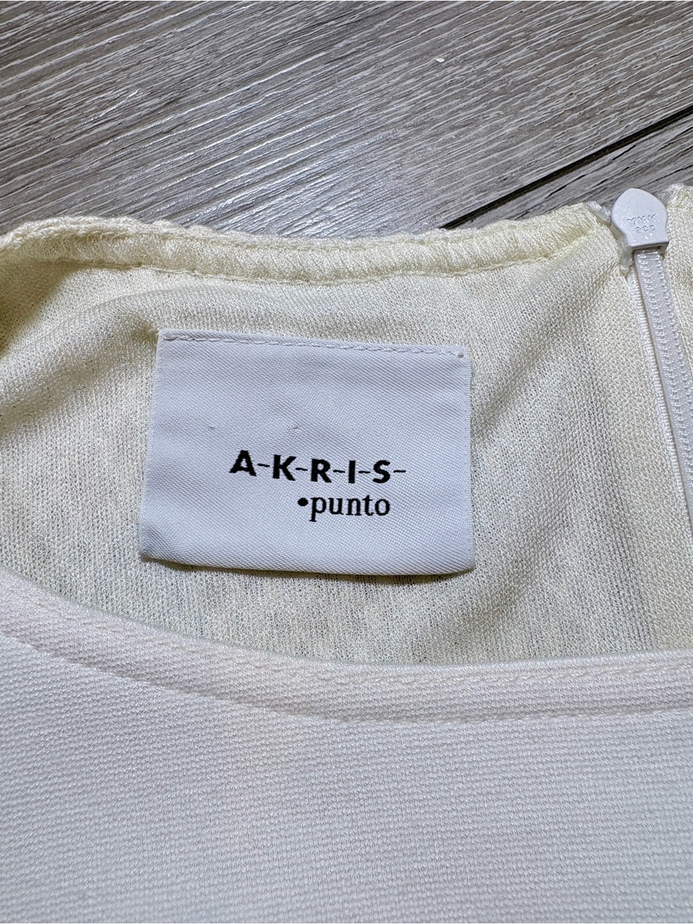 Akris Punto Cream Mesh-Panel Sheath Dress Size 2 - Picture 8 of 12
